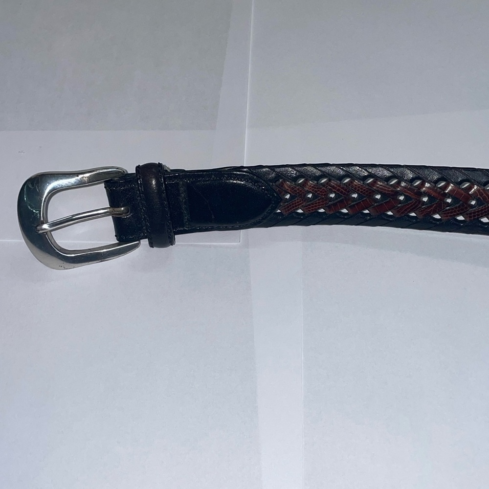Brighton Belt - Brown & Black Weave